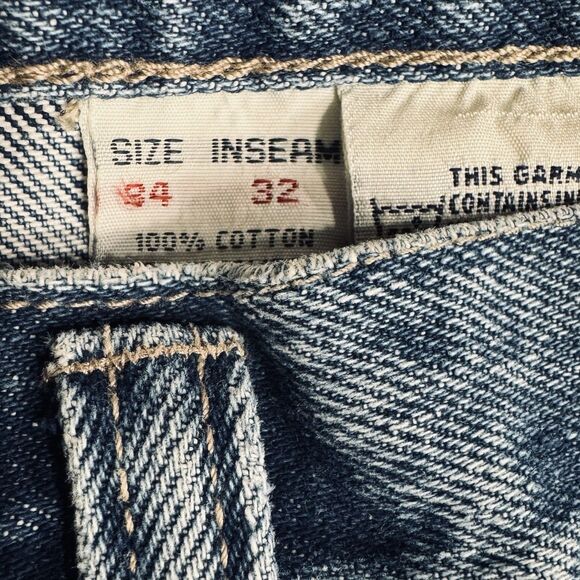 Y2K Union Bay Carpenter Jeans Mens 34x32 Actual 33x31 Blue Stone Cotton Denim - Picture 4 of 9